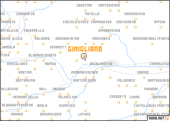 map of Gimigliano