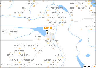 map of Gimo