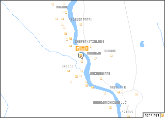 map of Gimo
