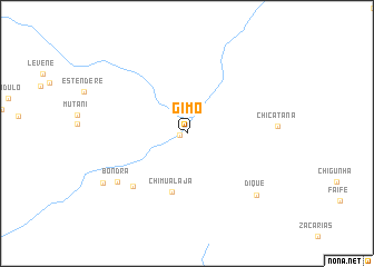 map of Gimo