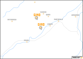 map of Gimo