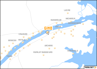 map of Gimo