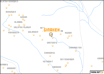 map of Ginakeh