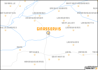 map of Ginasservis