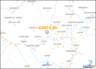 map of Ginatilan