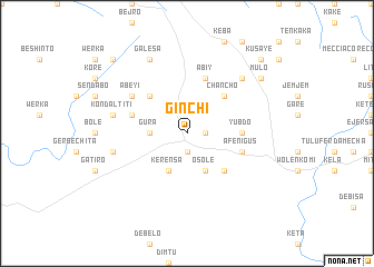 map of Gīnchʼī