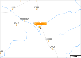 map of Gindabo