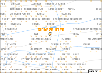 map of Ginderbuiten