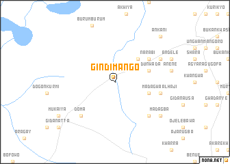 map of Gindi Mango