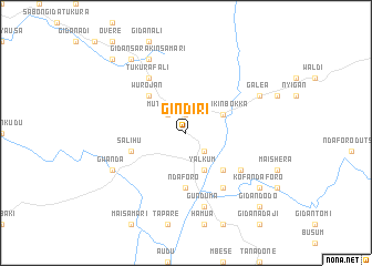 map of Gindiri