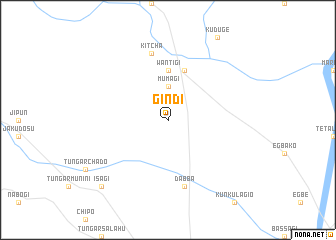 map of Gindi