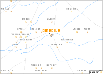 map of Ginedilé