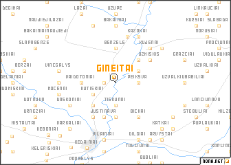 map of Gineitai