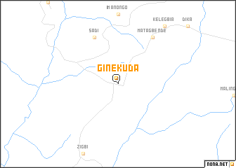 map of Ginekuda