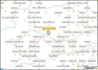 map of Ginepri