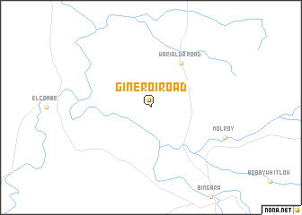 map of Gineroi Road