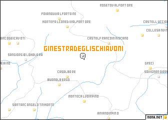 map of Ginestra degli Schiavoni