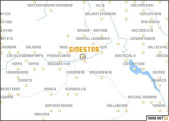 map of Ginestra