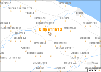 map of Ginestreto