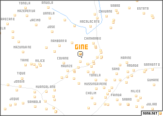 map of Gine