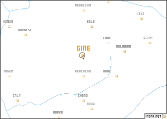 map of Gīnē