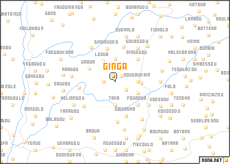 map of Ginga