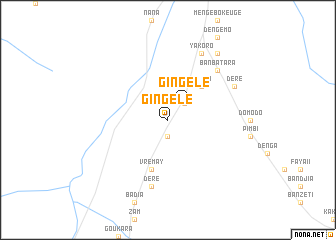 map of Gingélé