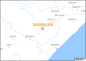 map of Gingindlovu