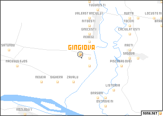 map of Gîngiova