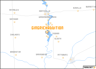 map of Gingrich Addition