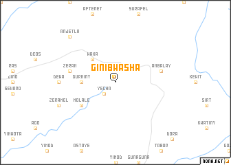 map of Ginib Washa