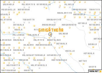 map of Ginigathena