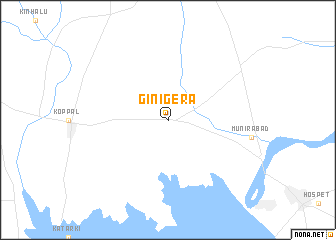 map of Ginigera