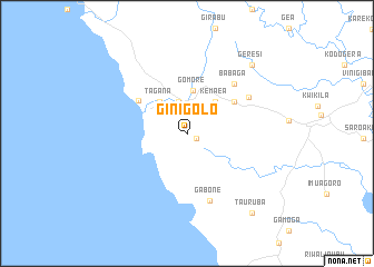 map of Ginigolo