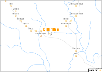 map of Ginimisé