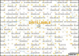 map of Ginitillawala