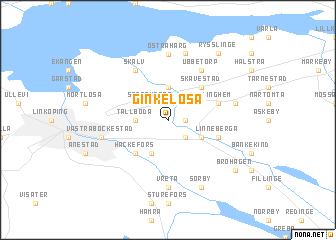 map of Ginkelösa