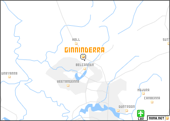 map of Ginninderra