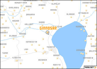 map of Ginnosar