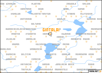 map of Gintalai