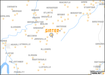 map of Ginter