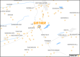 map of Ginther