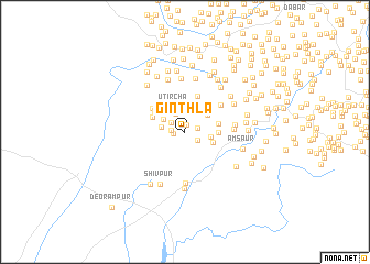 map of Ginthla