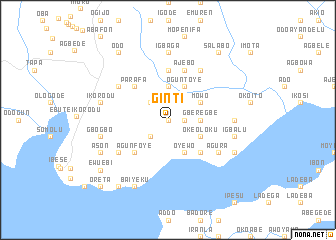 map of Ginti