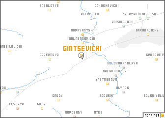 map of Gintsevichi