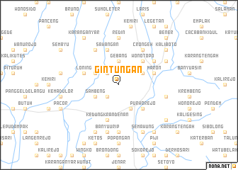 map of Gintungan