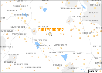 map of Ginty Corner