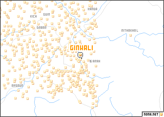 map of Ginwāli