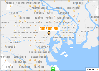 map of Ginzanishi
