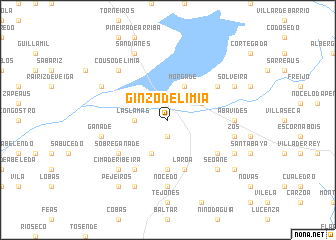 map of Ginzo de Limia